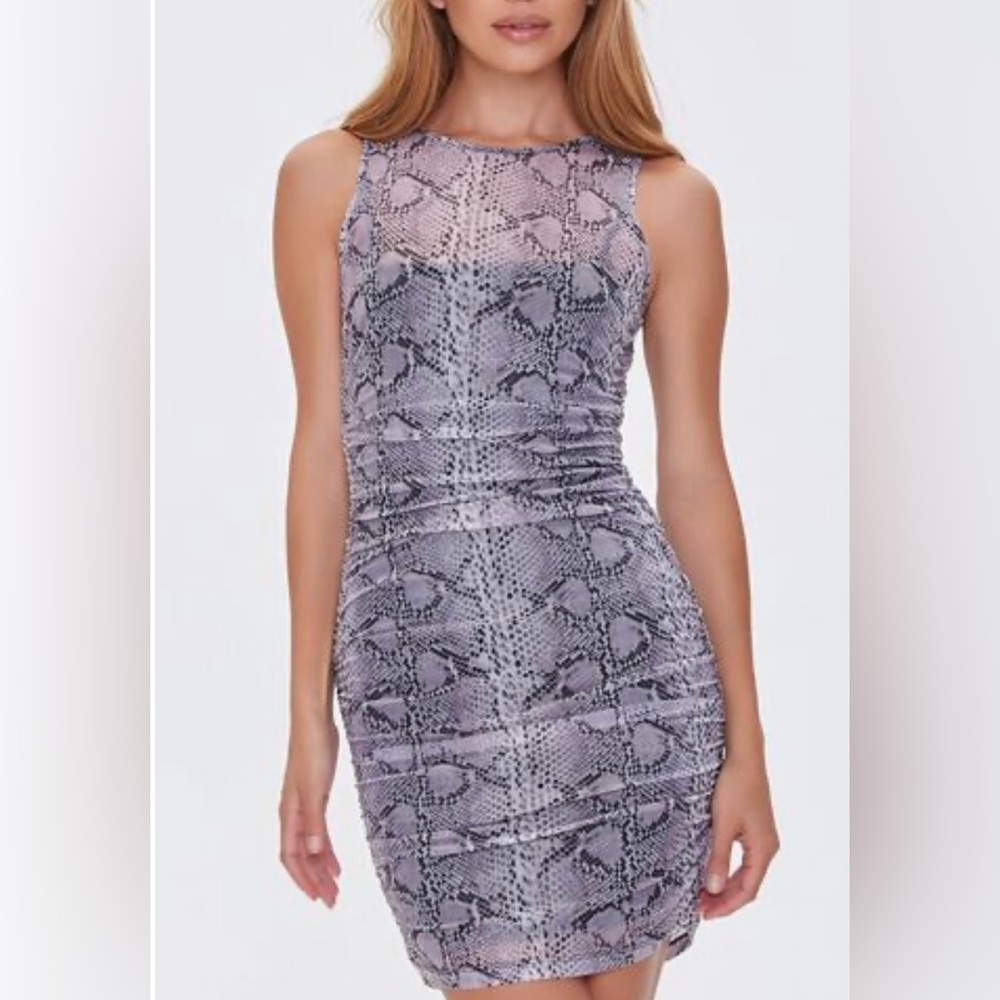Snake Print Mini Dress Brand New Never worn✨